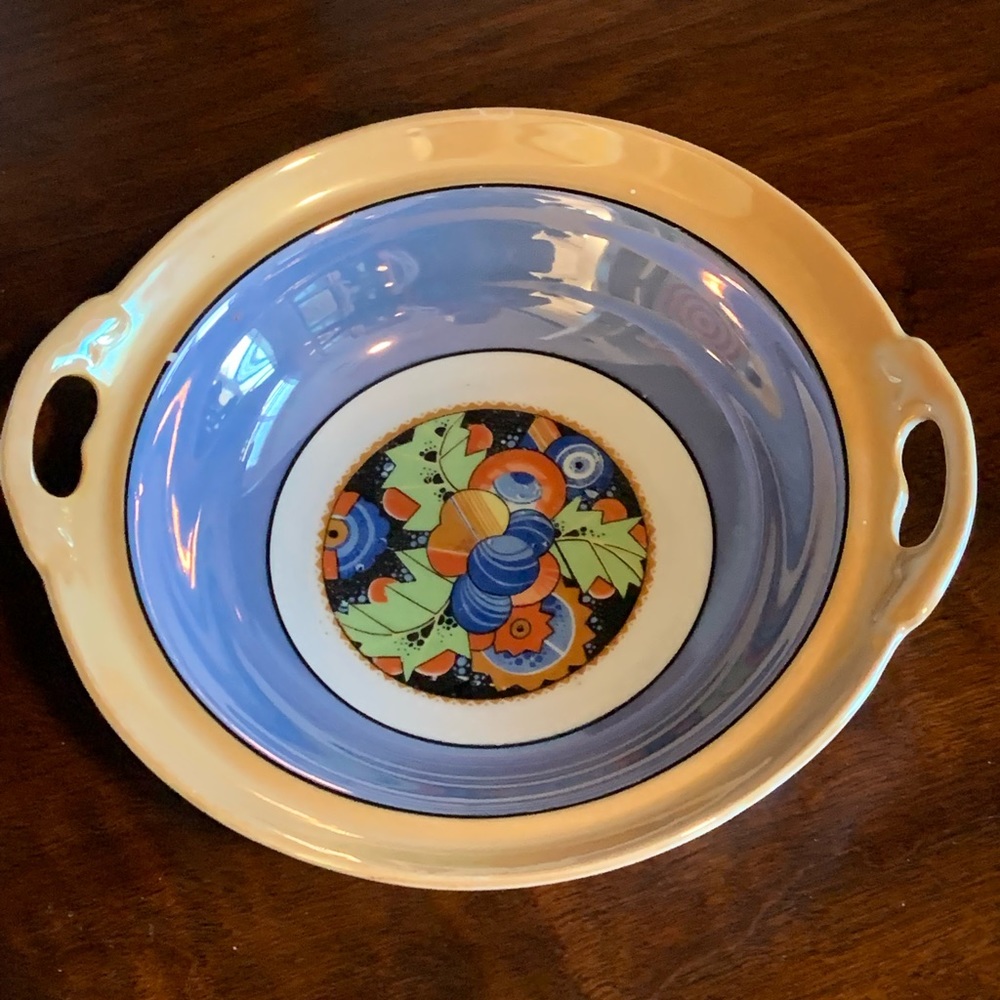 Lusterware serving bowl CELEBRATE.